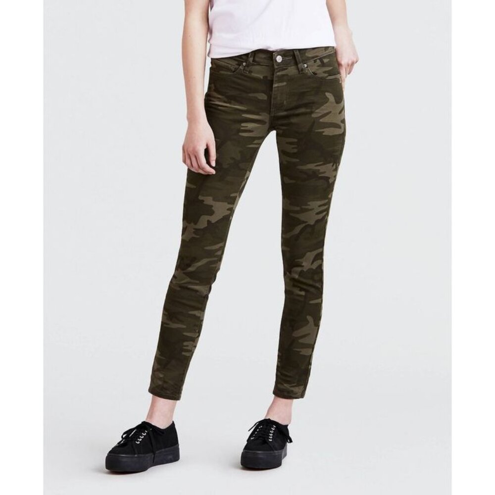 Excellent Condition, LEVI's, SZ 10, Camo Green, 711 Skinny Ankle pants